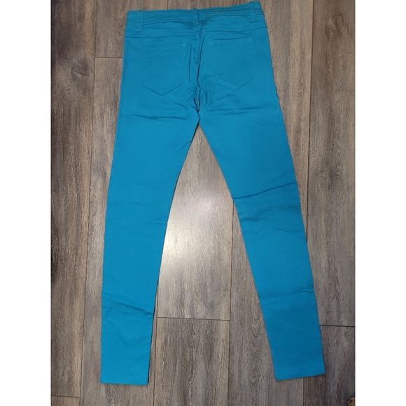 Wet Seal Turquoise Skinny Jeans - Picture 5 of 6